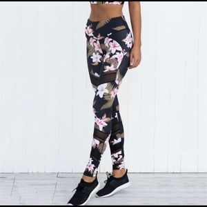 Floral Black Women's Leggings